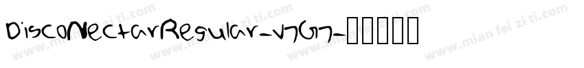 DiscoNectarRegular-v7G7字体转换