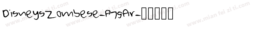 DisneysZombese-p7gAr字体转换