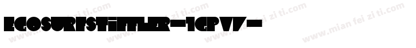 EgosurfStiffler-1GPVv字体转换