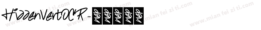 HiddenVertOCR字体转换