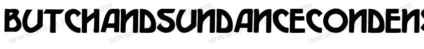 ButchAndSundanceCondensed-D213字体转换