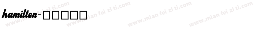 hamilton字体转换
