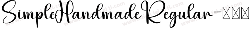SimpleHandmadeRegular字体转换