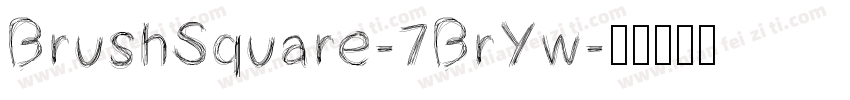 BrushSquare-7BrYw字体转换