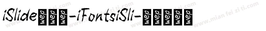 iSlide云犹体-iFontsiSli字体转换