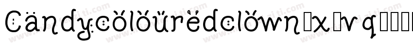 Candycolouredclown-x2vq字体转换