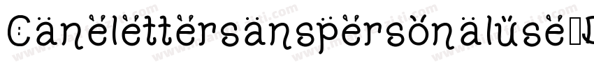 Canelettersanspersonaluse-Do9d字体转换