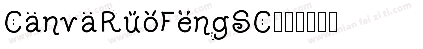 CanvaRuoFengSC字体转换