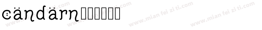 candarn字体转换
