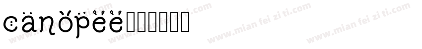 canopee字体转换