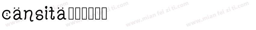 cansita字体转换