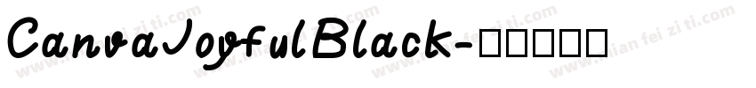 CanvaJoyfulBlack字体转换