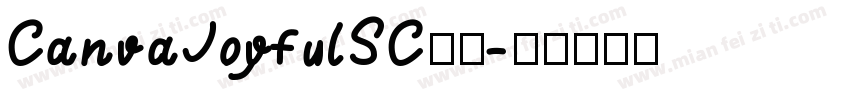 CanvaJoyfulSC字体字体转换