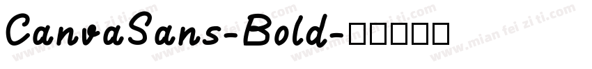 CanvaSans-Bold字体转换