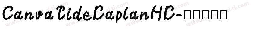 CanvaTideKaplanHK字体转换