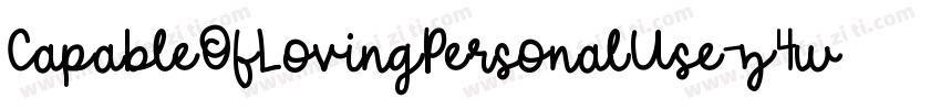 CapableOfLovingPersonalUse-z4w4字体转换