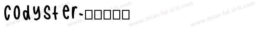 codyster字体转换