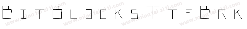 BitBlocksTtfBrk-1egL字体转换