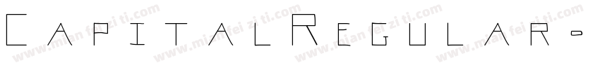 CapitalRegular-B5dn字体转换