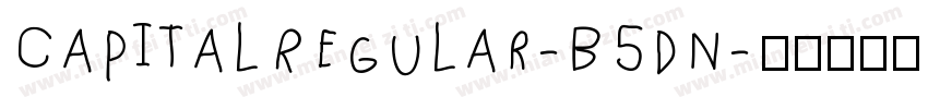 CapitalRegular-B5dn字体转换