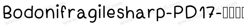 Bodonifragilesharp-PD17字体转换