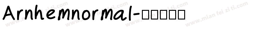 Arnhemnormal字体转换