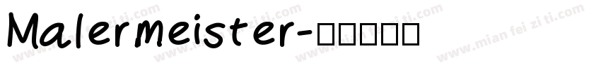 Malermeister字体转换