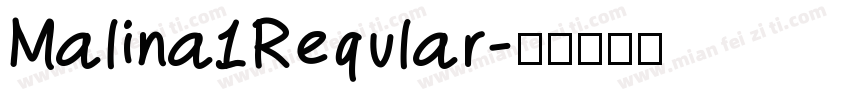 Malina1Reqular字体转换