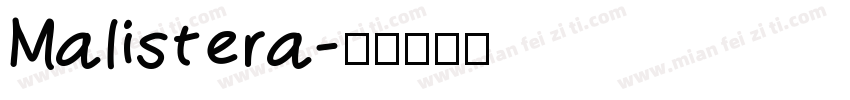 Malistera字体转换