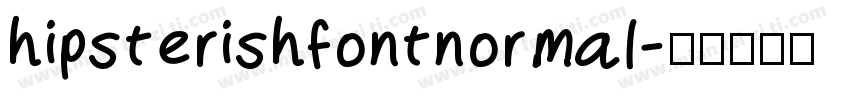 hipsterishfontnormal字体转换