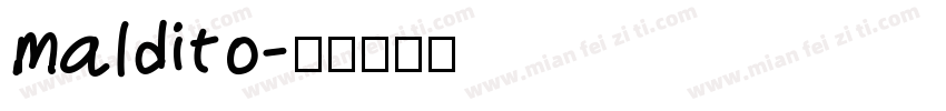 maldito字体转换