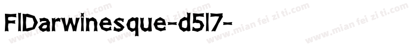 FlDarwinesque-d5l7字体转换