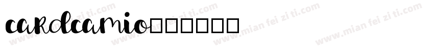 cardcamio字体转换