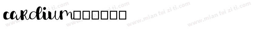 cardium字体转换
