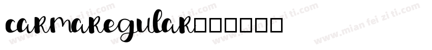 carmaregular字体转换