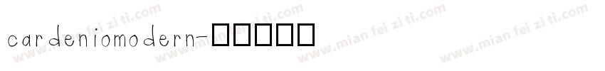 cardeniomodern字体转换