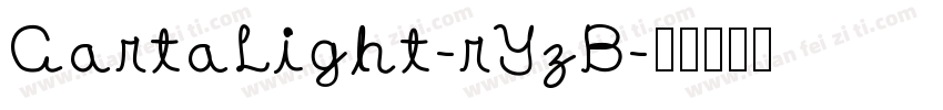CartaLight-rYzB字体转换