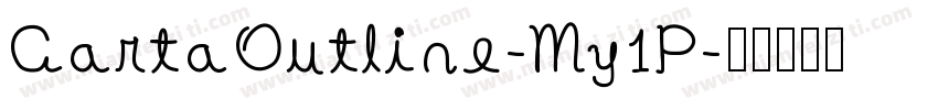 CartaOutline-My1P字体转换