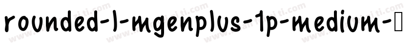 rounded-l-mgenplus-1p-medium字体转换