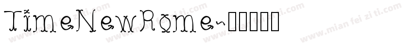 TimeNewRome字体转换