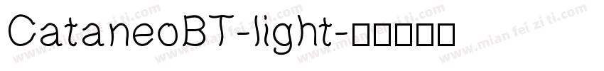CataneoBT-light字体转换