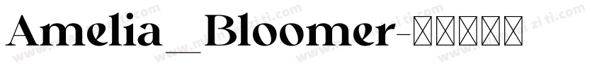 Amelia_Bloomer字体转换