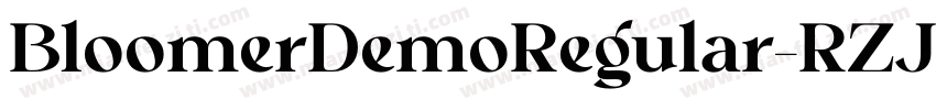 BloomerDemoRegular-RZJe字体转换