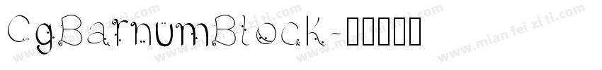 CgBarnumBlock字体转换