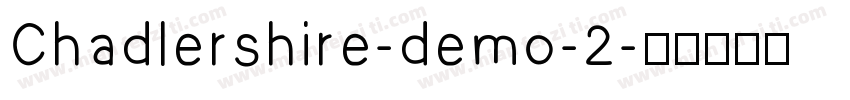 Chadlershire-demo-2字体转换