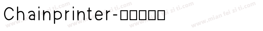 Chainprinter字体转换
