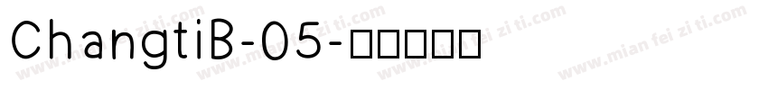ChangtiB-05字体转换