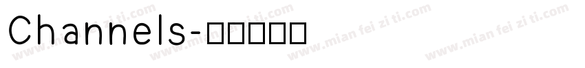 Channels字体转换