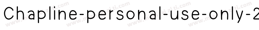Chapline-personal-use-only-2字体转换