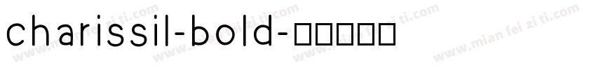 charissil-bold字体转换